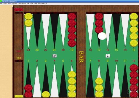 Rules for playing short and long backgammon. Location of chips in short backgammon.
