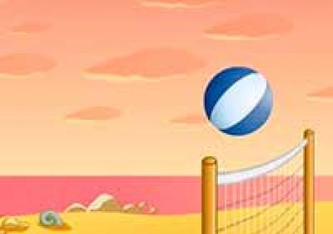 Head volleyball game for two